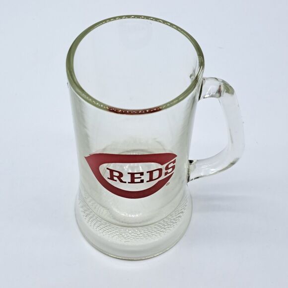 Vintage Cincinnati Reds  6" Tall Glass Beer Mug  MLB Baseball - Picture 4 of 10